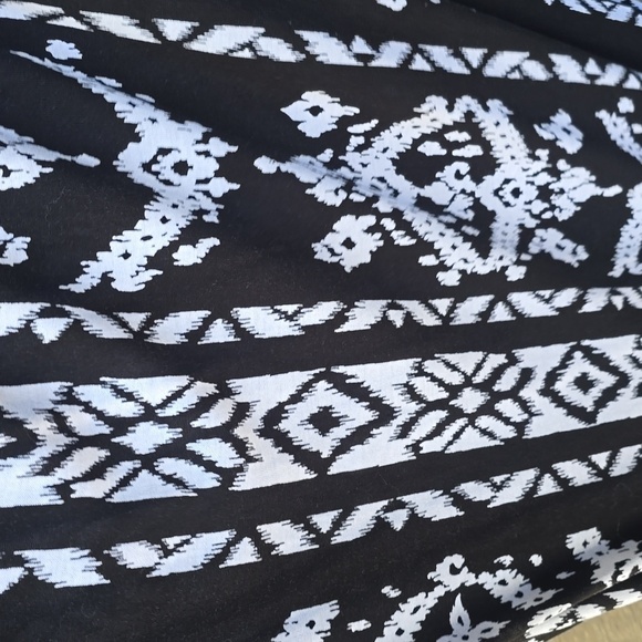 INC black white embellished ikat tribal print maxi dress 2x NWT - Picture 9 of 10
